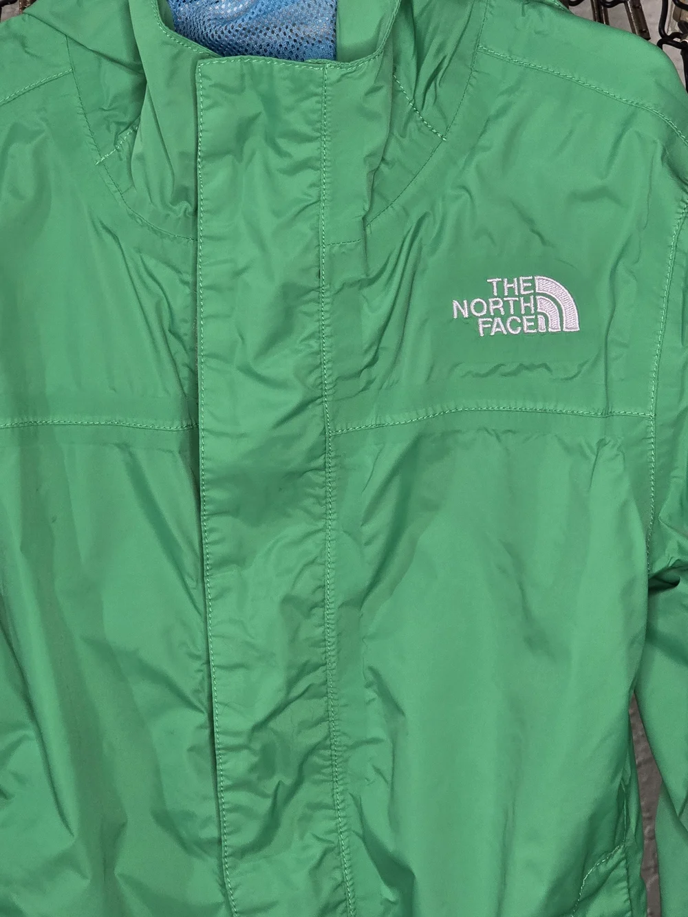 The North Face Kids' Bright Green Hooded Rain Jacket